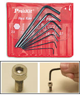 Набор шестигранных ключей ProsKit 8PK-022